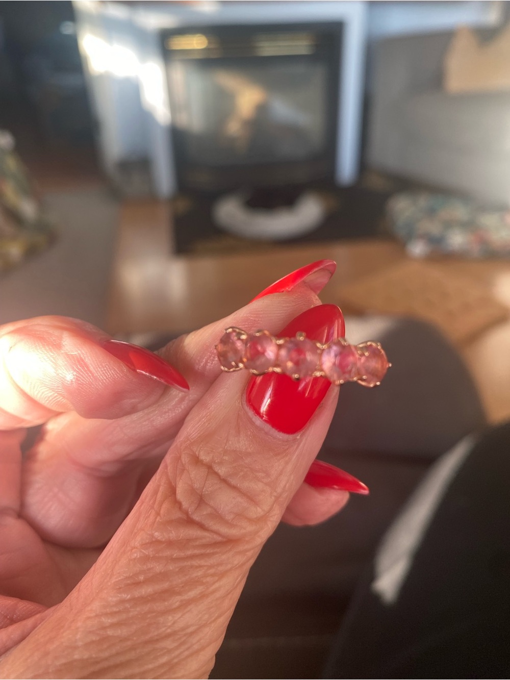 Gold-Tone Women's Band Ring in Yellow Gold